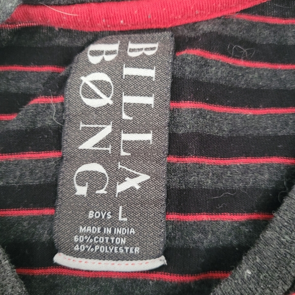 🚨3/10 Striped Billabong Tee - Picture 2 of 4